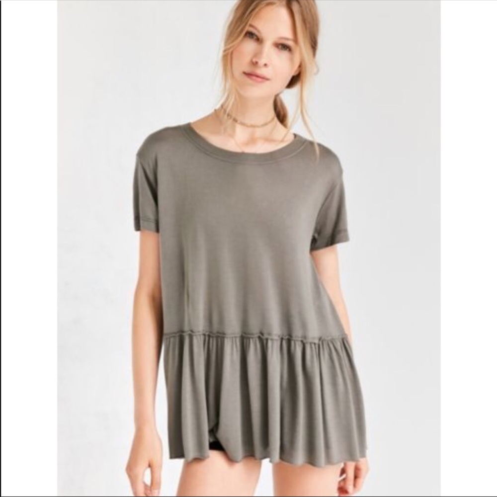Urban outfitters peplum tee